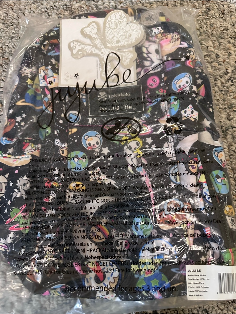 Ju-Ju-Be x Tokidoki Space Place Minibe